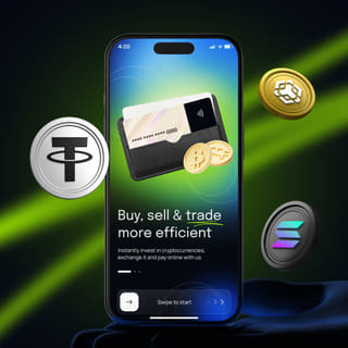 test dev trading platform interface on mobile device